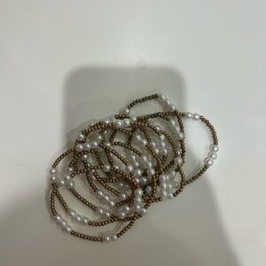 Pack of 10 pearl bracelets Enewton lookalike very stretchy